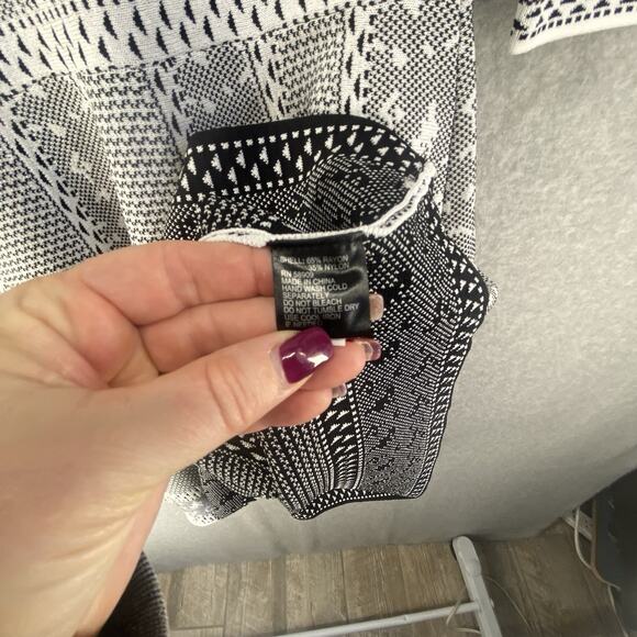 🖤 Gianni Bini Black & White Fit & Flare Dress - Picture 13 of 13